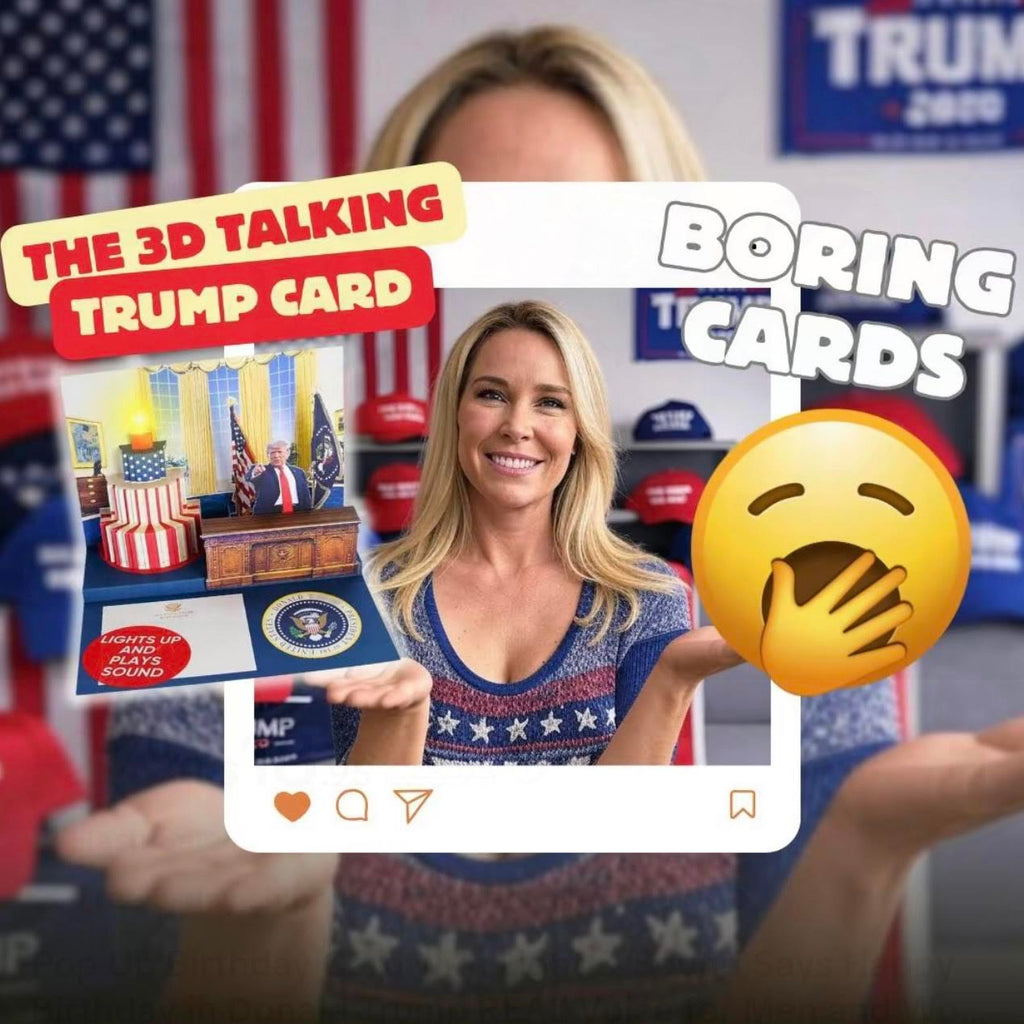Trump Talking Birthday Card - Light and Sound Pop up card