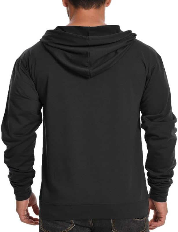 Men's Lightweight Full-Zip USA Flag Graphic Hoodie