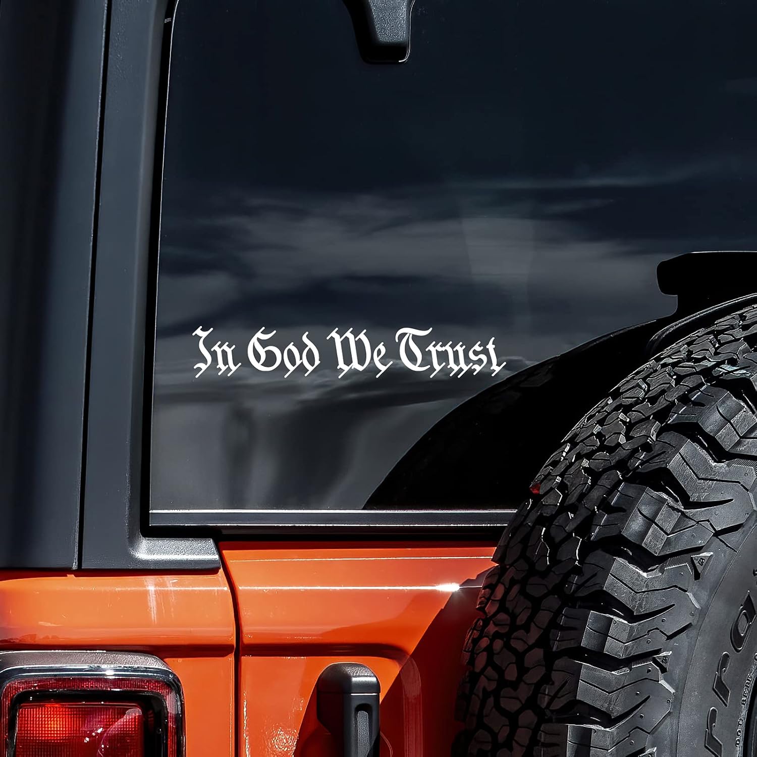 "In God We Trust" Decal Vinyl for Car
