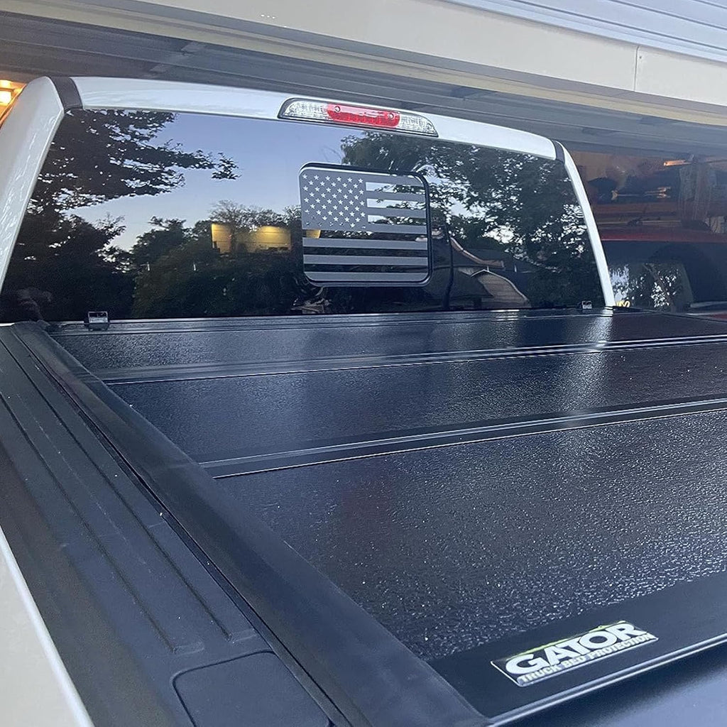 Rear Middle Window American Flag Decal for Trucks